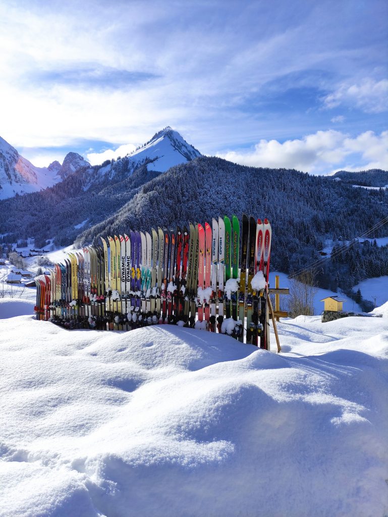 décoration ski Abondance